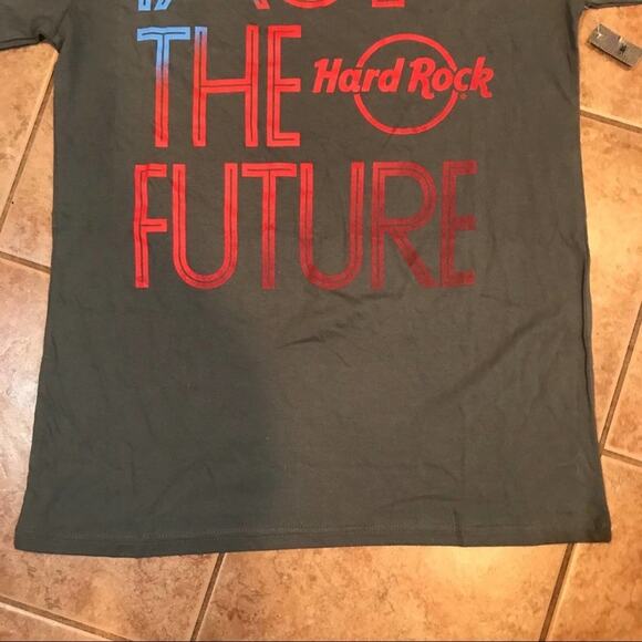 Hard Rock L NWT gray men t-shirt future new tee - Picture 4 of 11